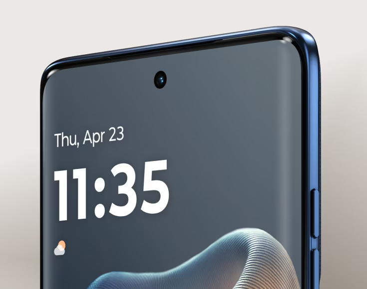 Ecran quadri-incurvé du Motorola Edge 60