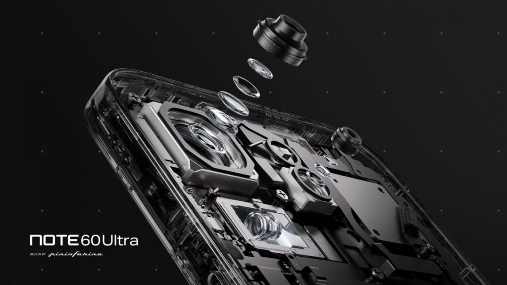 Le système de caméra de l'Infinix Note 60 Ultra comprend une principale de 200 et un périscope 3,5x.