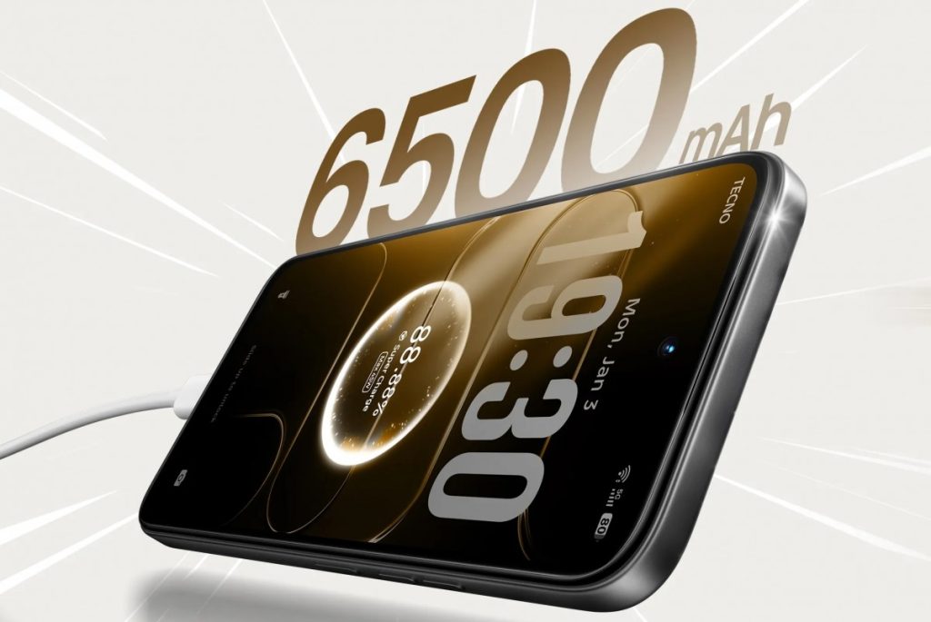 Le Spark 50 5G embarque une batterie de 6500 mAh